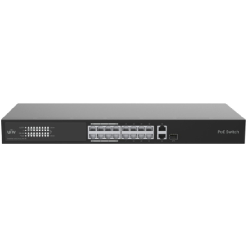 NSW3000-16T1GT1GC-L-POE-IN  Pārvaldāms PoE komutators 16FEPoE+1GE+1ComboUplinkPoE 150W