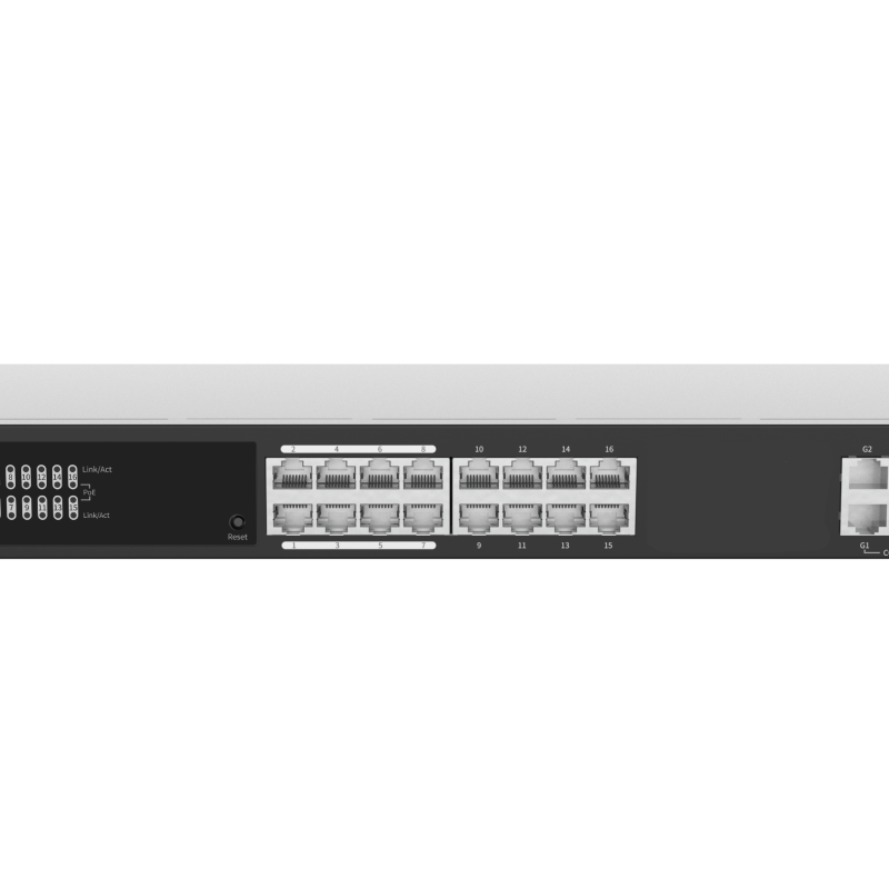 NSW3000-17GT1GP1GC-POE-IN Pārvaldāms PoE komutators 16GEPoE+1GEUplink+1GEComboSFPPoE 250W
