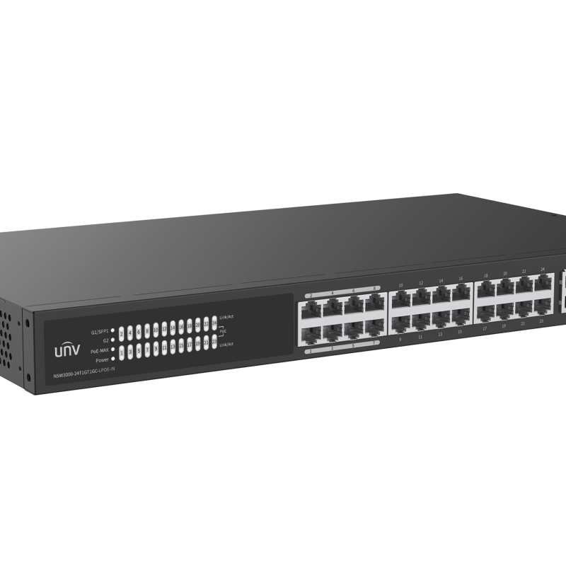 NSW3000-24T1GT1GC-L-POE-IN Pārvaldāms PoE komutators 24FEPoE+1GE+1ComboUplinkPoE 250W