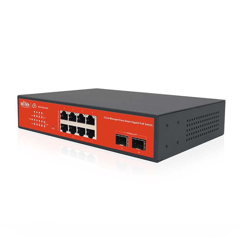 WI-PCES310GF Gigabit pārvaldāms PoE komutators 8GE+2SFP PoE 120W WI-PCES310GF Gigabit pārvaldāms PoE komutators 8GE+2SFP PoE 120W