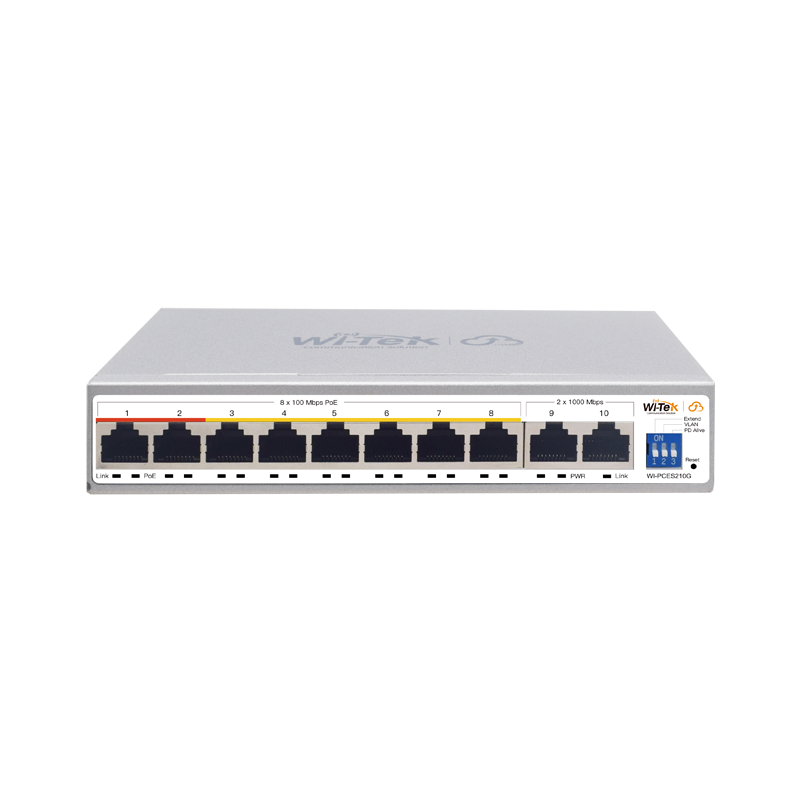 WI-PCES210G Pārvaldāms PoE komutators 8FEPoE+2GEUplinkPoE 100W