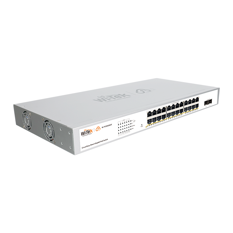 WI-PCES326GF V2  Gigabit pārvaldāms PoE Komutators 24GEPoE+2GEUplinkPoE 370W