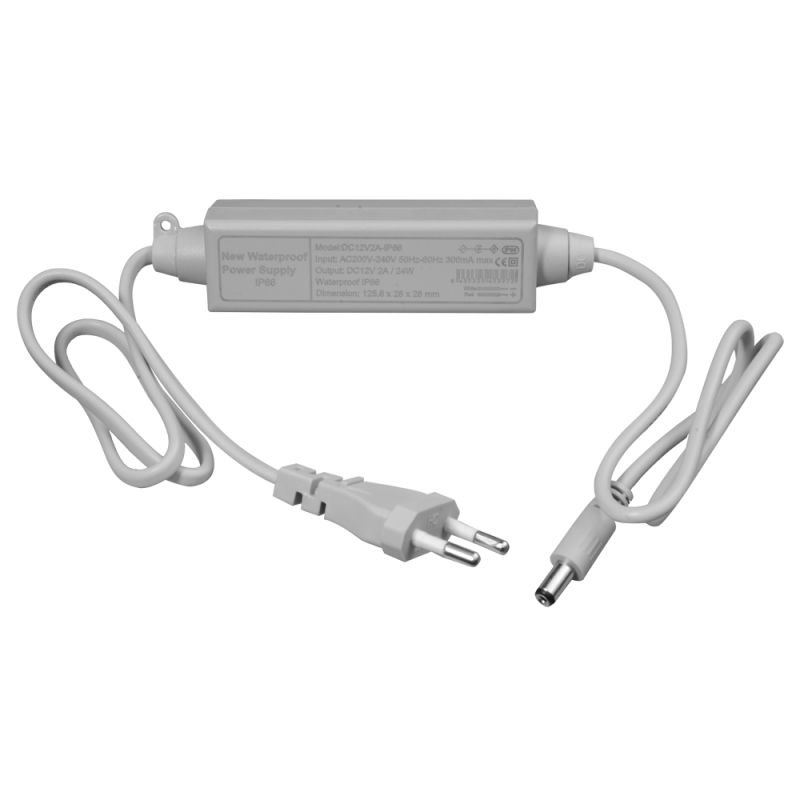 DC12V2A barošanas bloks 12VDC, 2A, IP66 DC12V2A barošanas bloks 12VDC, 2A, IP66