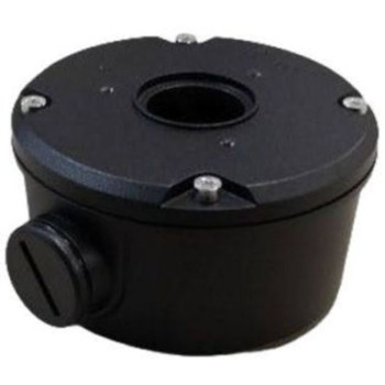 TR-JB05-B-IN-BL  Melna savienojuma kārba UNV kamerām ar papildus vietu kabelīm Φ104.4mm x 54.5mm