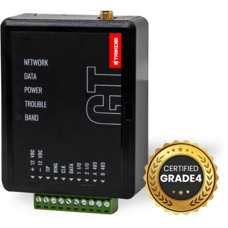 GSM GT 4G_E 4G komunikators ar antenu 2IO 12Vdc