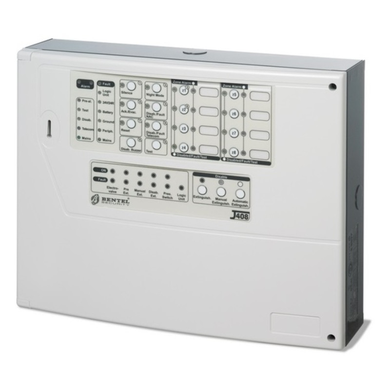 J408-8 analogais ugunsdzēsības panelis 8 zonas