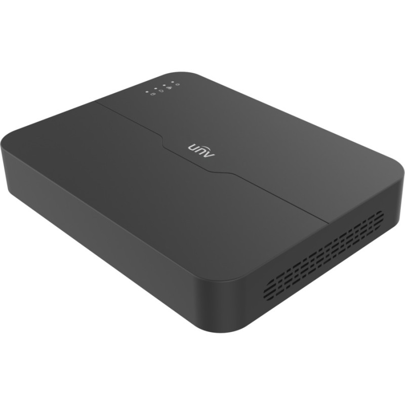 NVR501-04B-LP4-BL UNV 16MP IP NVR 4 kanāli4PoE 80Mbps HDDx1