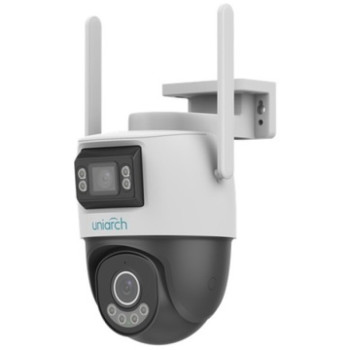 UHO-P2S-M55F34 Uniarch WiFiIP kamera ar diviem objektiviem 5MP 4mm  5MP 2.8mm IR + WHITE LED