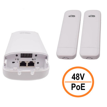 WI-CPE513P-KIT V3 Ārējo bezvadu tiltu komplekts (CPE) 5GHz 300Mbit 5km 1xPoE-Out CLOUD