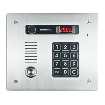CP-2513TR 255 Abonentu nerūsējošā tērauda ieejas panelis ar TM un RFID nolasītāju LASKOMEX CP-2513TR 255 Abonentu nerūsējošā tērauda ieejas panelis ar TM un RFID nolasītāju LASKOMEX