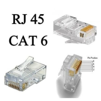 RJ45 CAT6  spraudnis (iepakojums 10gab.)