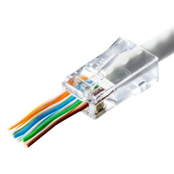 RJ45 EASY 8/8 spraudnis, iepakojums 100gab.