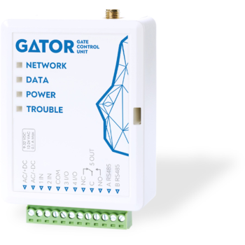 GATOR 4G vārtu kontrolieris GV17 ar antenu 2 IN / 1 releja + 2PGM 997 abonenti 9-32Vdc GATOR 4G vārtu kontrolieris GV17 ar antenu 2 IN / 1 releja + 2PGM 997 abonenti 9-32Vdc