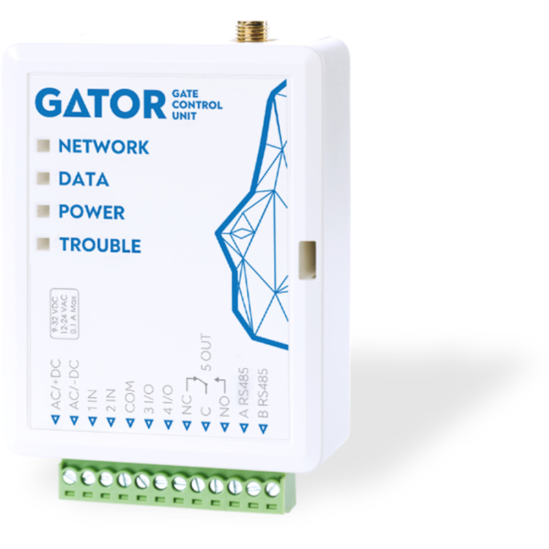 GATOR 4G vārtu kontrolieris GV17 ar antenu 2 IN / 1 releja + 2PGM 997 abonenti 9-32Vdc GATOR 4G vārtu kontrolieris GV17 ar antenu 2 IN / 1 releja + 2PGM 997 abonenti 9-32Vdc