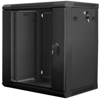 9U 19" ME ProBase skapis stikla durvis melns 600x600x501mm