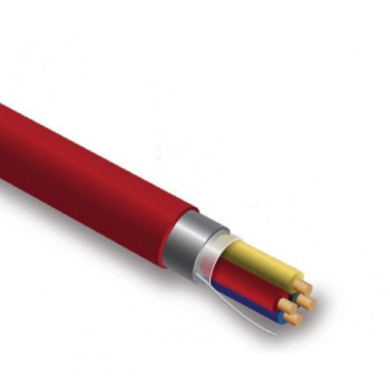 PB  2 * 2 * 0.8 PRO-BASE kabelis ekranēts red KLMA 100m