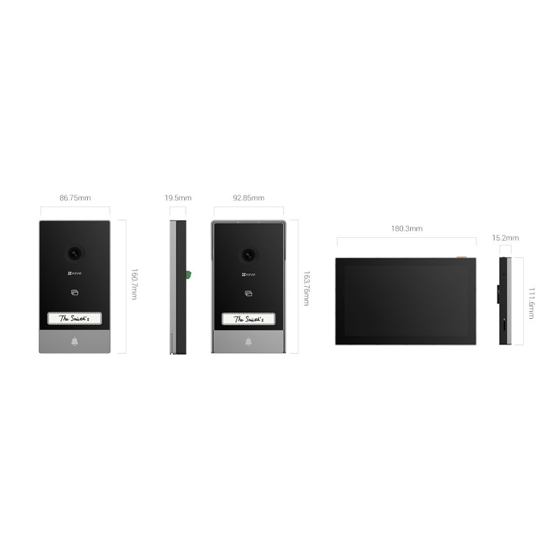 EZVIZ CS-HP7 Wi-Fi domofona komplekts