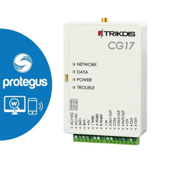 GSM kontrolpanelis CG17 4G (4 zonas, 8 rajoni, 2 PGM) GSM kontrolpanelis CG17 4G (4 zonas, 8 rajoni, 2 PGM)