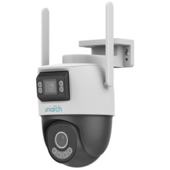 UHO P2S-M33F34 Uniarch WiFi/IP kamera ar diviem objektiviem 3MP 4mm / 3MP 2.8mm (IR + WHITE LED) / Atbalsta UNV NVR