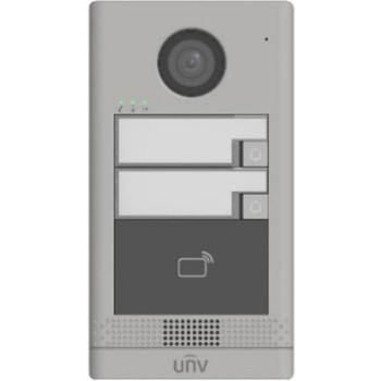 OEU-202S-HMK2 UNV Ārējais IP video domofona ieejas panelis ar PoE un RFID nolasītāju 10000 kartes