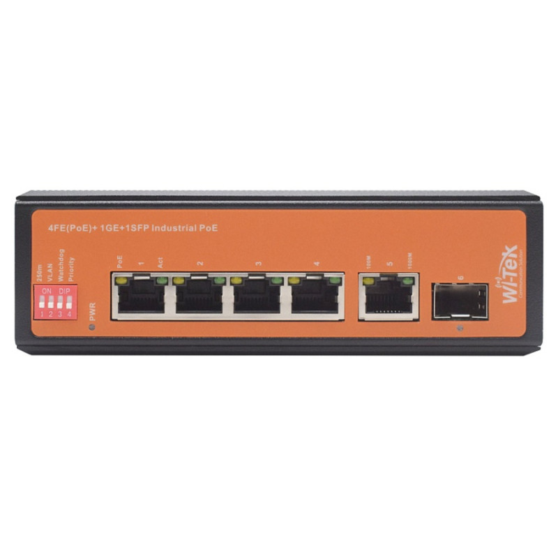 WI-PS206GF-I V1 PoE Komutators 4FE(PoE)+1GE(Uplink)+1SFP(PoE 120W) WI-PS206GF-I V1 PoE Komutators 4FE(PoE)+1GE(Uplink)+1SFP(PoE 120W)