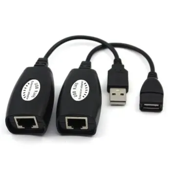 VC332 USB RJ45 LAN pagarinātājs MELNS VC332 USB RJ45 LAN pagarinātājs MELNS