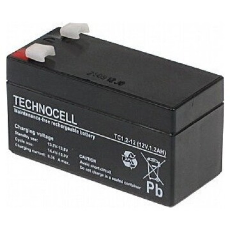 TC1.2-12  akumulators  1.2 Ah /12V