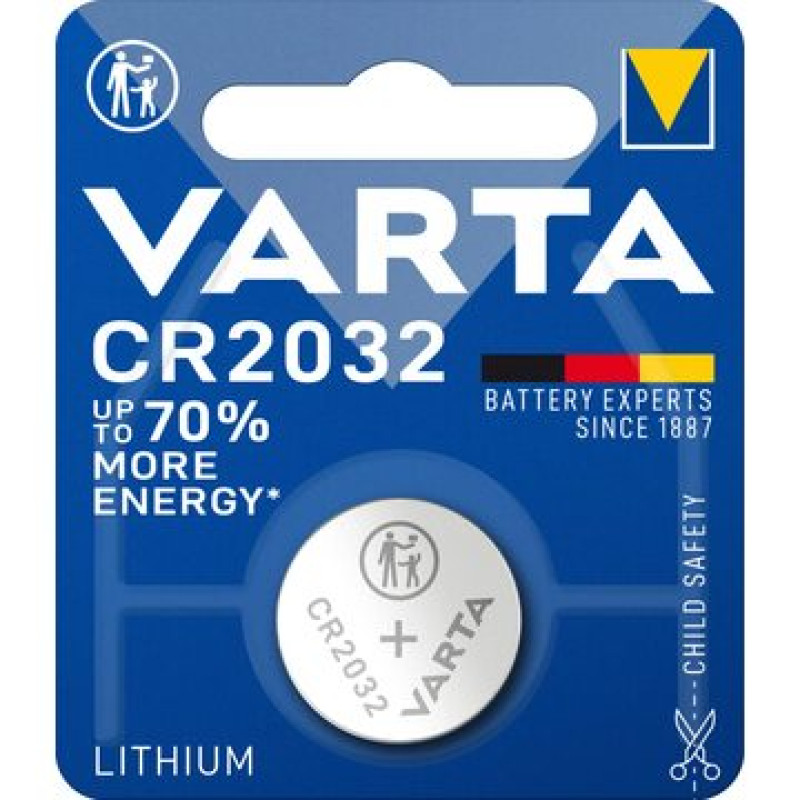 CR2032 3.0v litija baterija VARTA CR2032 3.0v litija baterija VARTA