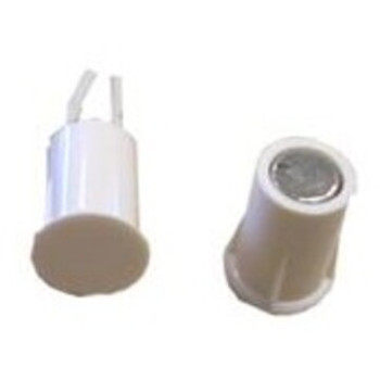 MS-33A (TANE MINI) WH balts cilindrisks durvju kontakts L18.5 x 10mm