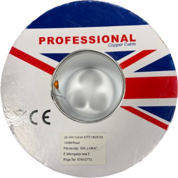 UK Pro JE-HH FE180/E30 2x0,8  kabelis NEEKRANĒTS iepak.100m.