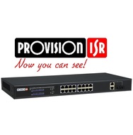 PoES-16250+2Combo 16+2Combo-Port 10/100Mbps 250W PoE komutators