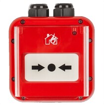MCP50 IP67 sarkana ugunsdzēsības trauksmes poga