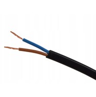 Elektriskais kabelis 2 * 0,75 MELNS HO3VVH2-F (OMYp)