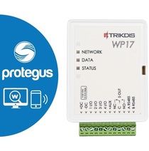 WP17 ~ WiFi vārtu kontrolieris 4 I/O + 1 releja izeja 997 abonenti 9-32Vdc