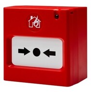 MCP50 IP40 sarkana ugunsdzēsības trauksmes poga